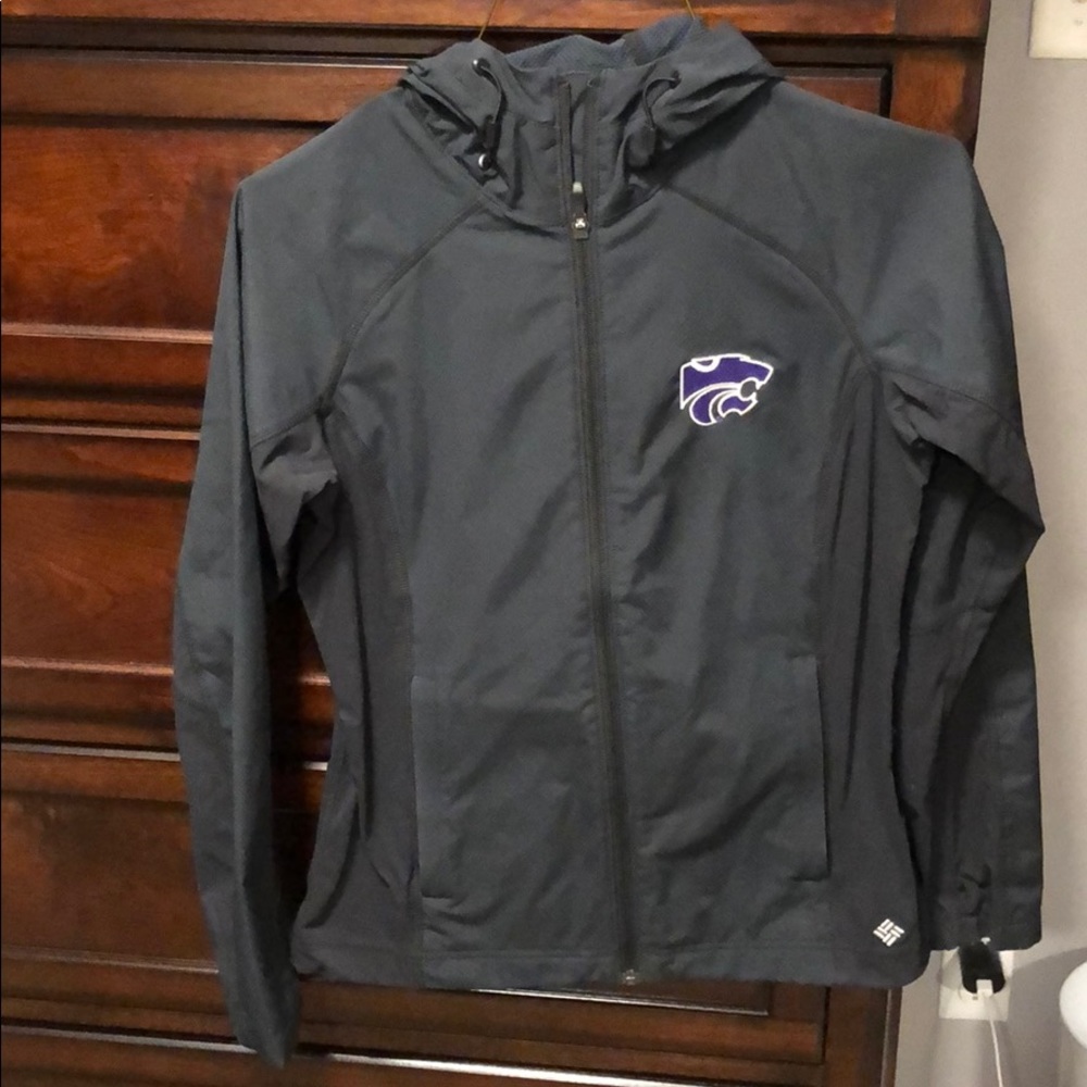 Black lightweight Kansas State Columbia jacket